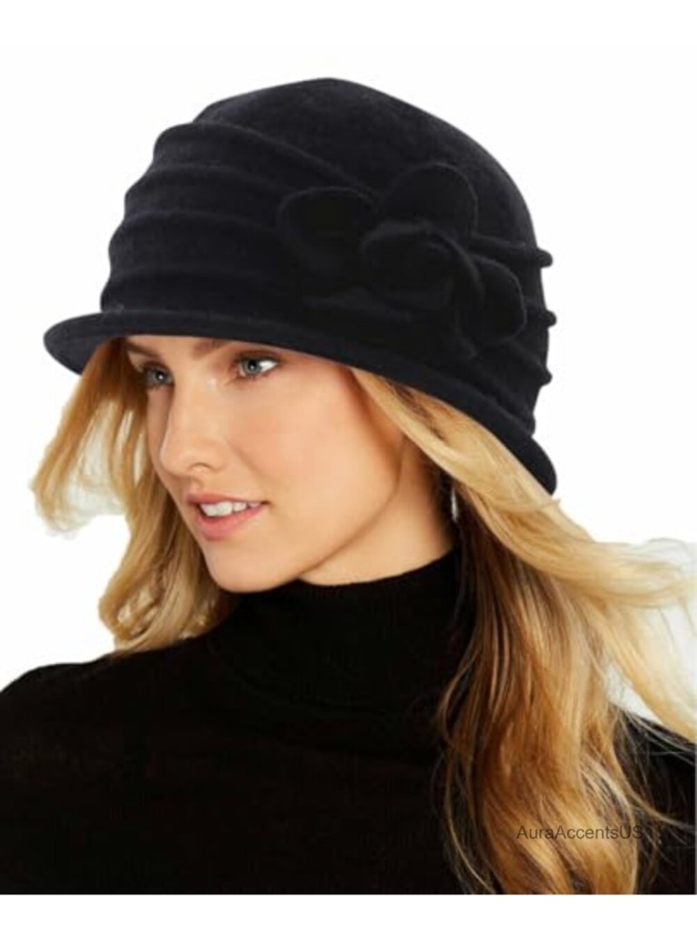 Wool Blend Vintage Cloche Church Derby Bucket Hat Foldable